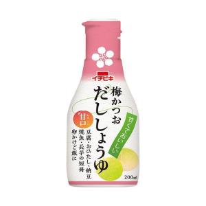 イチビキ 卓上しょうゆ 梅かつおだししょうゆ 200mlペットボトル×8本入｜ 送料無料