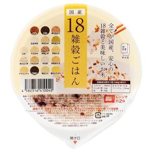 アイズ 国産18雑穀ごはん 160g×36個入｜ 送料別 : 味園サポート ヤフー