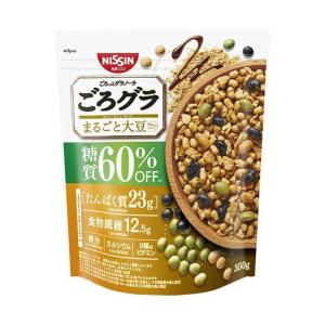 【送料無料・メーカー/問屋直送品・代引不可】日清シスコ ごろグラ 糖質60%オフ まるごと大豆 350g×6袋入｜nozomi-market