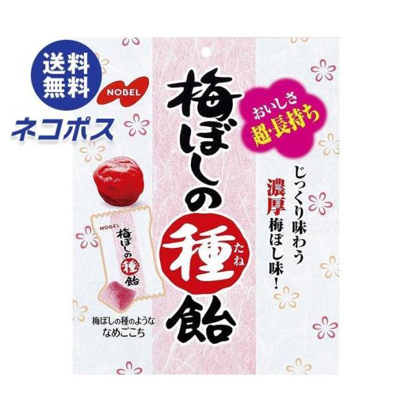 【全国送料無料】【ネコポス】ノーベル製菓 梅ぼしの種飴 30g×6袋入