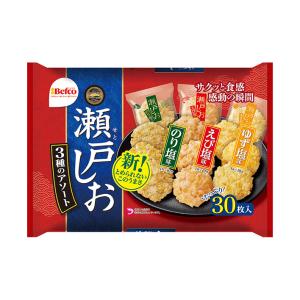 【送料無料・メーカー/問屋直送品・代引不可】栗山米菓 瀬戸の汐揚アソート 30枚×10袋入｜nozomi-market