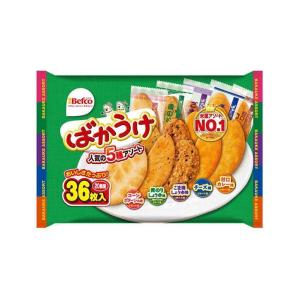 【送料無料・メーカー/問屋直送品・代引不可】栗山米菓 ばかうけアソート 36枚×10袋入｜nozomi-market