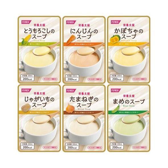 ホリカフーズ 栄養支援スープの詰め合わせ 30(6種×5)×1箱入×(2ケース)｜ 送料無料
