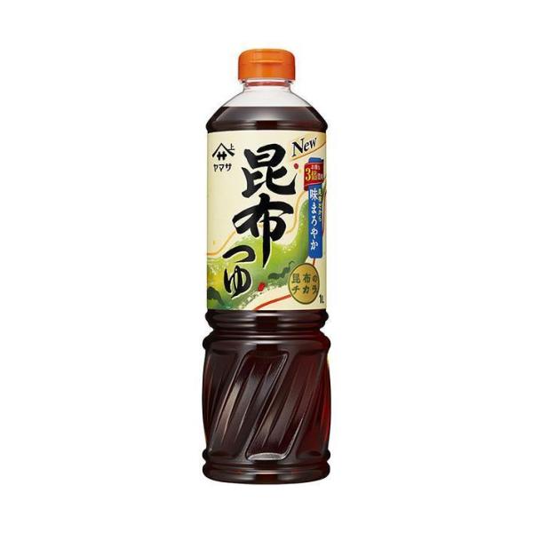 ヤマサ醤油 昆布つゆ 1Lペットボトル×12本入×(2ケース)｜ 送料無料