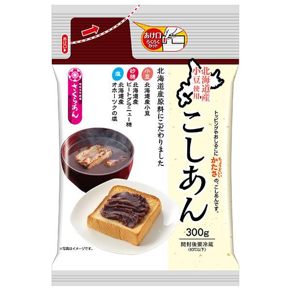 谷尾食糧工業 さくらあん 北海道産小豆使用こしあん 300g×12袋入×(2ケース)｜ 送料無料
