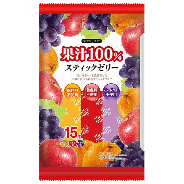 リボン 100% スティックゼリー 15本×12袋入｜ 送料無料