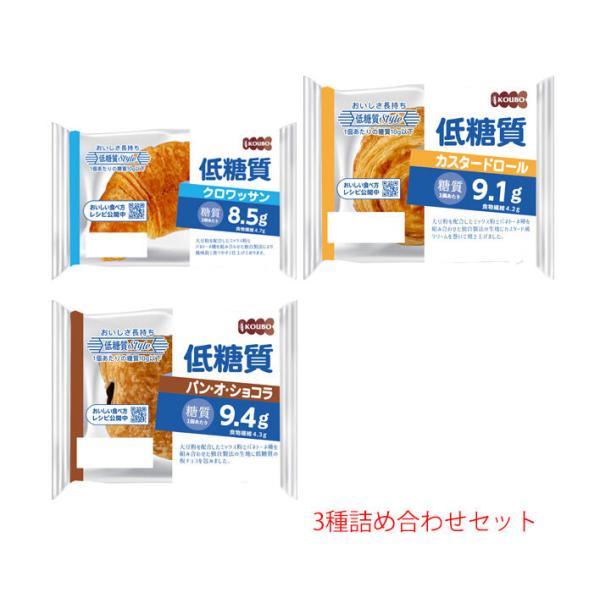 パネックス KOUBO 低糖質3種詰め合わせセット 12(3種×4)個入｜ 送料無料