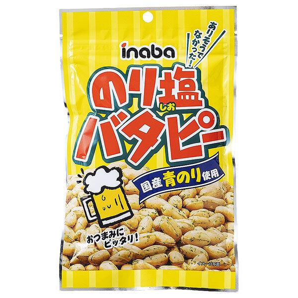 稲葉ピーナツ のり塩バタピー 80g×12袋入｜ 送料無料