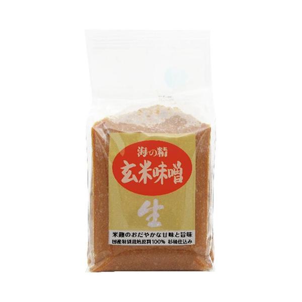 海の精 国産特栽 玄米味噌 1kg×10袋入×(2ケース)｜ 送料無料