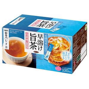 AGF 新茶人 早溶け旨茶 むぎ茶 スティック (0.9g×100本)×10箱入｜ 送料無料