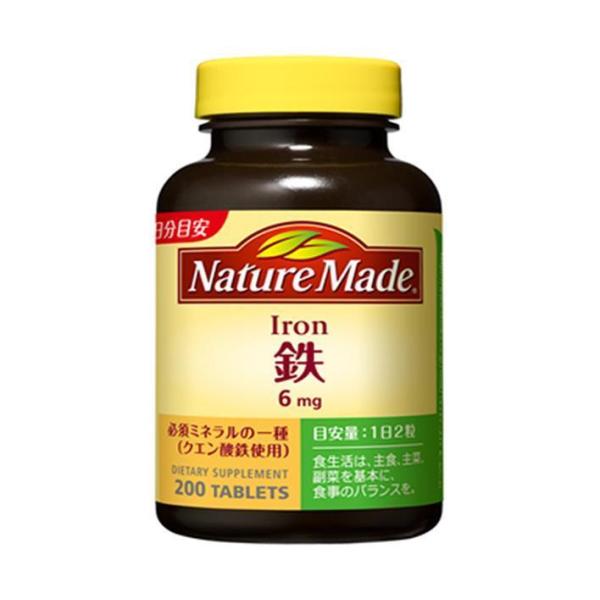 大塚製薬 ネイチャーメイド 鉄(アイアン) 200粒×3個入×(2ケース)｜ 送料無料