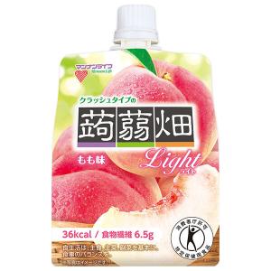 マンナンライフ クラッシュタイプの蒟蒻畑ライト もも味【特定保健用食品 特保】 150gパウチ×30本入｜ 送料無料