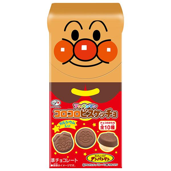 不二家 アンパンマン コロコロビスケッチョ 34g×10箱入×(2ケース)｜ 送料無料