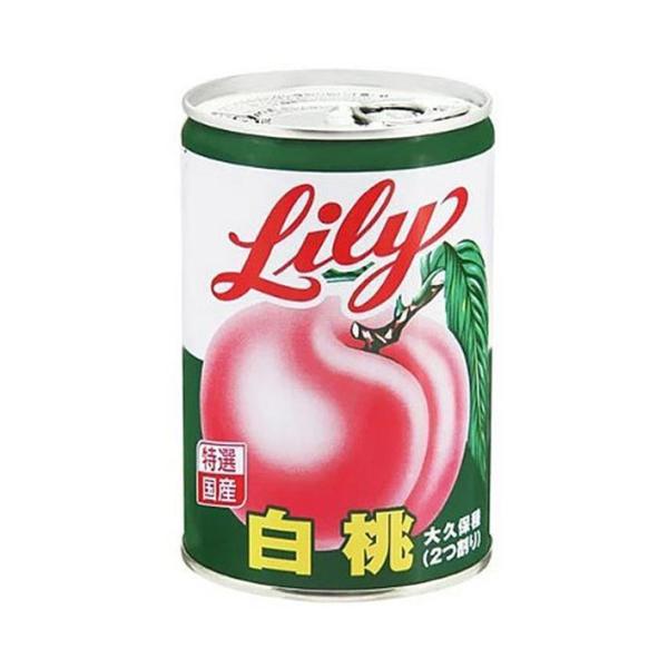 リリーコーポレーション Lily リリーの白桃４号缶 425g×12個入×(2ケース)｜ 送料無料