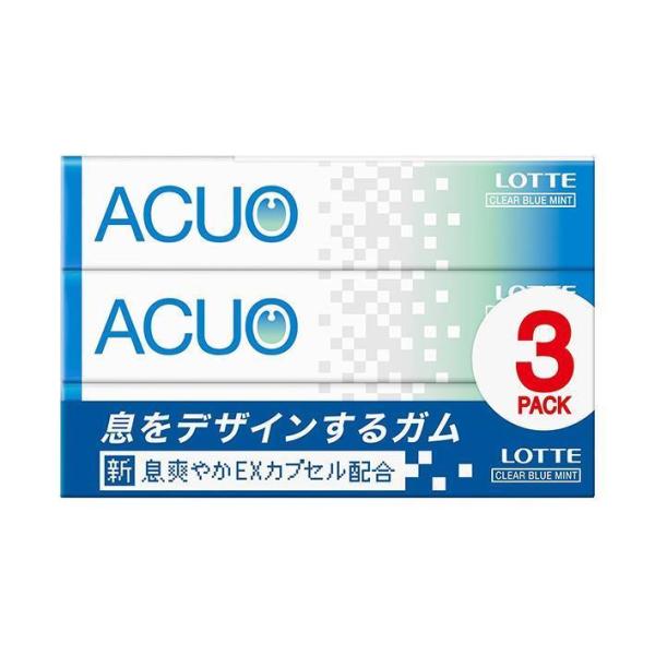 ロッテ ACUO(アクオ) クリアブルーミント 3P×10個入×(2ケース)｜ 送料無料