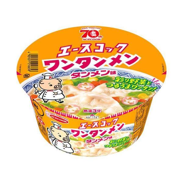 エースコック ワンタンメンどんぶり タンメン味 79g×12個入｜ 送料無料