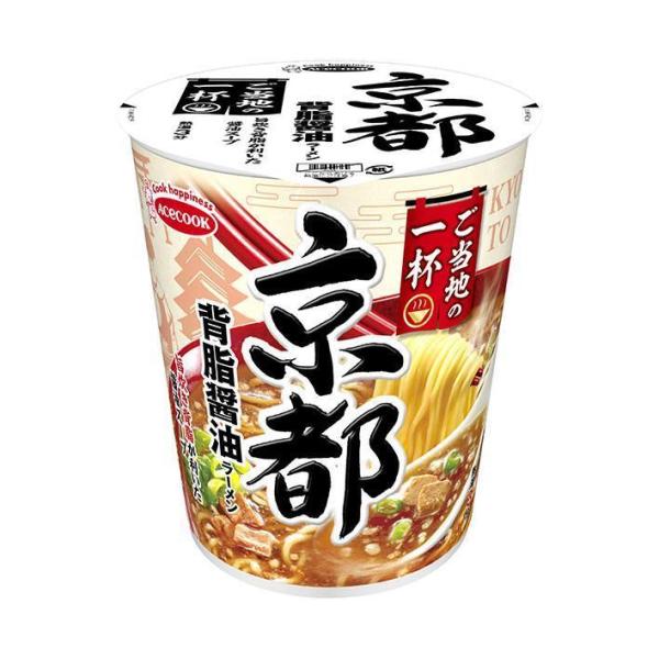 エースコック ご当地の一杯 京都 背脂醤油ラーメン 62g×12個入｜ 送料無料