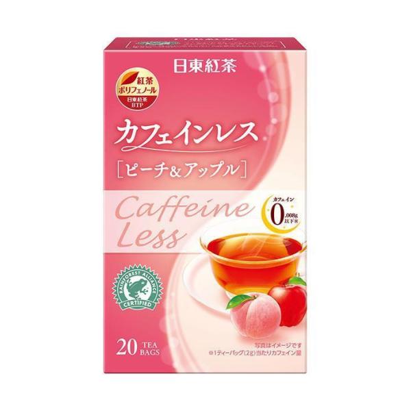 三井農林 日東紅茶 カフェインレスTB ピーチ&amp;アップル 2g×20袋×48箱入｜ 送料無料
