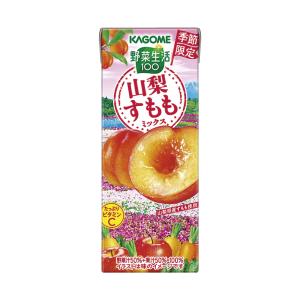 カゴメ 野菜生活100 山梨すももミックス 195ml紙パック×24本入｜ 送料無料｜nozomi-market