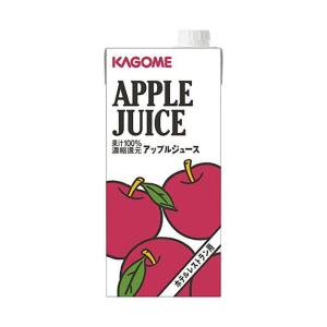 カゴメ アップルジュース（ホテルレストラン用） 1L紙パック×6本入｜ 送料無料｜nozomi-market