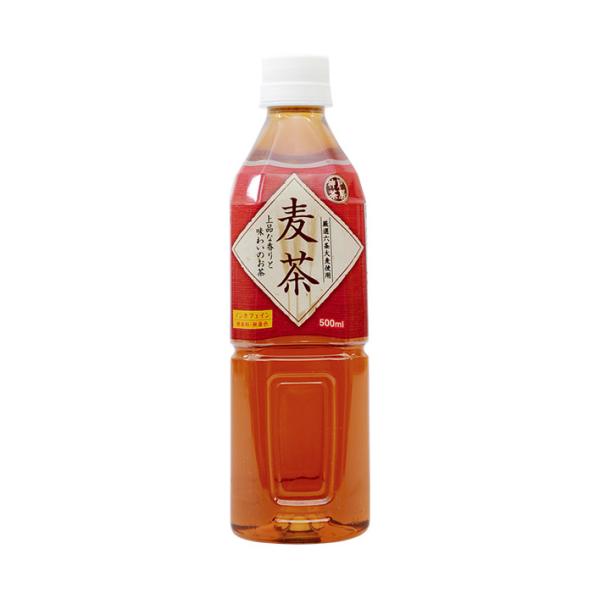 富永貿易 神戸茶房 麦茶 500mlペットボトル×24本入×(2ケース)｜ 送料無料