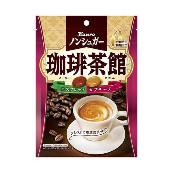 カンロ ノンシュガー珈琲茶館 72g×6袋入×(2ケース)｜ 送料無料