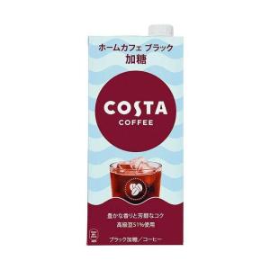 コカコーラ コスタコーヒー ホームカフェ ブラック 加糖 1L紙パック×6本入｜ 送料無料｜nozomi-market