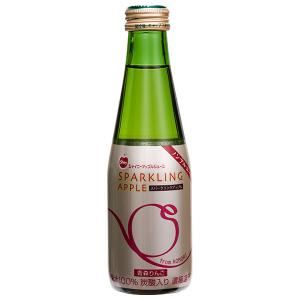 シャイニー 青森県りんごジュース スパークリングアップル 200ml瓶×24