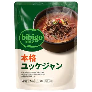 ＼爆買／CJジャパン bibigo(ビビゴ) 本格ユッケジャン 500gパウチ×18袋入×(2ケース)｜ 送料無料