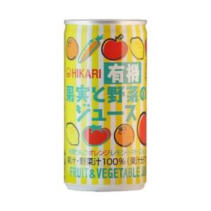 光食品 有機果実と野菜のジュース 190g缶×30本入｜ 送料無料｜nozomi-market