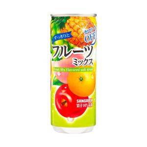 サンガリア すっきりとフルーツミックス 240g缶×30本入×(2ケース)｜ 送料無料｜nozomi-market