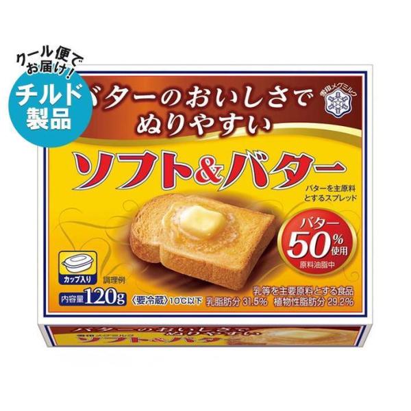 【チルド(冷蔵)商品】雪印メグミルク ソフト&amp;バター 120g×12個入｜ 送料無料