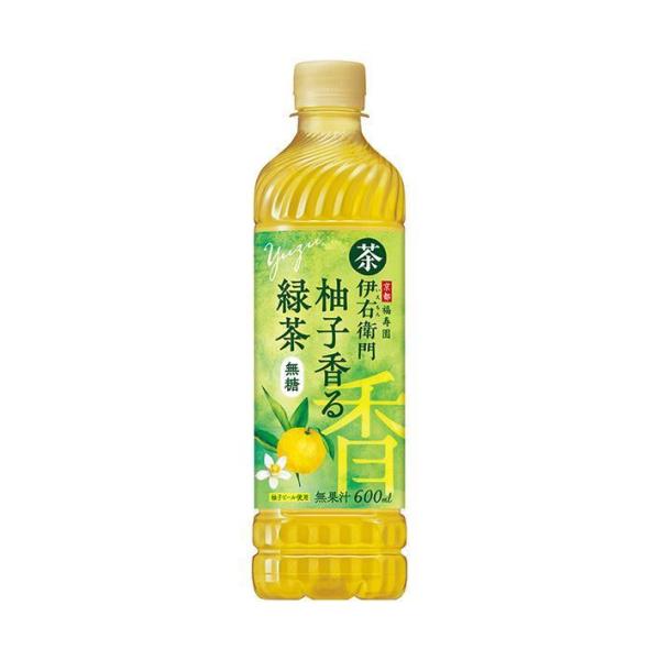 サントリー 伊右衛門(いえもん) 柚子香る緑茶【手売り用】 600mlペットボトル×24本入｜ 送料...