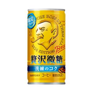 サントリー BOSS(ボス) 贅沢微糖 185g缶×30本入｜ 送料無料｜nozomi-market