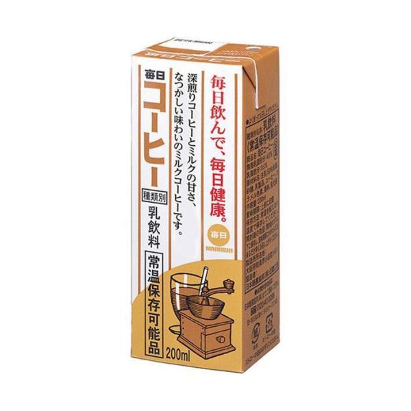 毎日牛乳 毎日コーヒー 200ml紙パック×24本入×(2ケース)｜ 送料無料