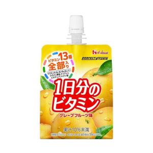 ハウスウェルネス PERFECT VITAMIN(パーフェクトビタミン) 1日分のビタミンゼリー グレープフルーツ味 180gパウチ×24本入｜ 送料無料｜nozomi-market