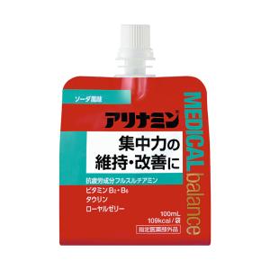 アリナミン製薬 アリナミン メディカルバランス ソーダ風味 100mlパウチ×36本入｜ 送料無料｜nozomi-market