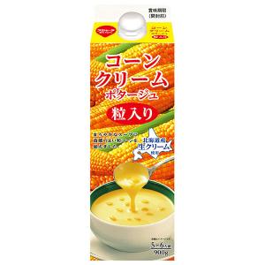 スジャータ コーンクリームポタージュ 粒入り 900g紙パック×6本入
