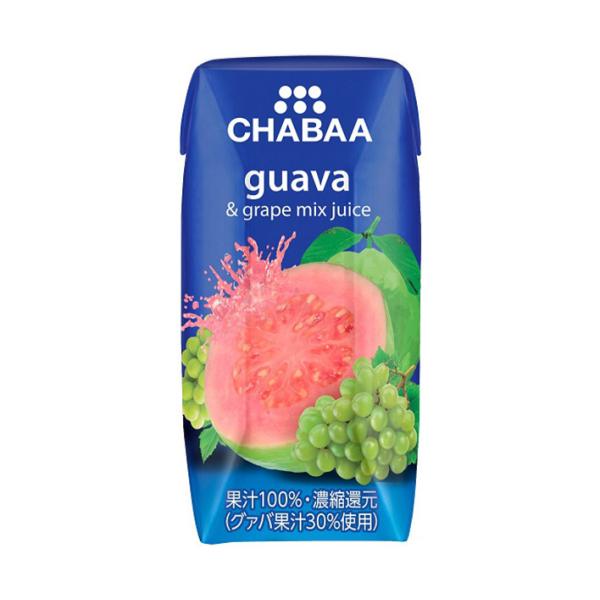 HARUNA(ハルナ) CHABAA(チャバ) 100%ミックスジュース グァバ 180ml紙パック...