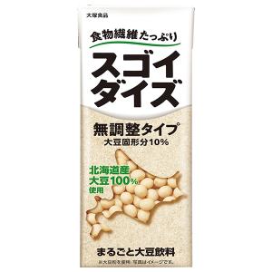 大塚食品 スゴイダイズ 無調整タイプ 200ml 紙パック × 24本の商品画像