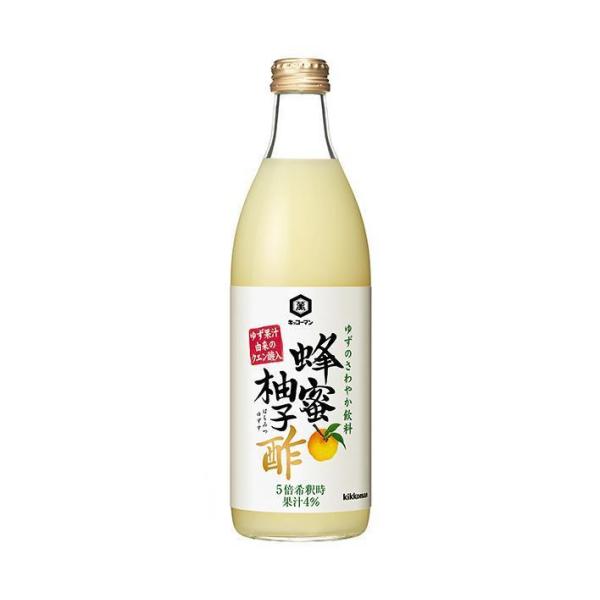 キッコーマン 蜂蜜柚子酢 500ml瓶×6本入×(2ケース)｜ 送料無料