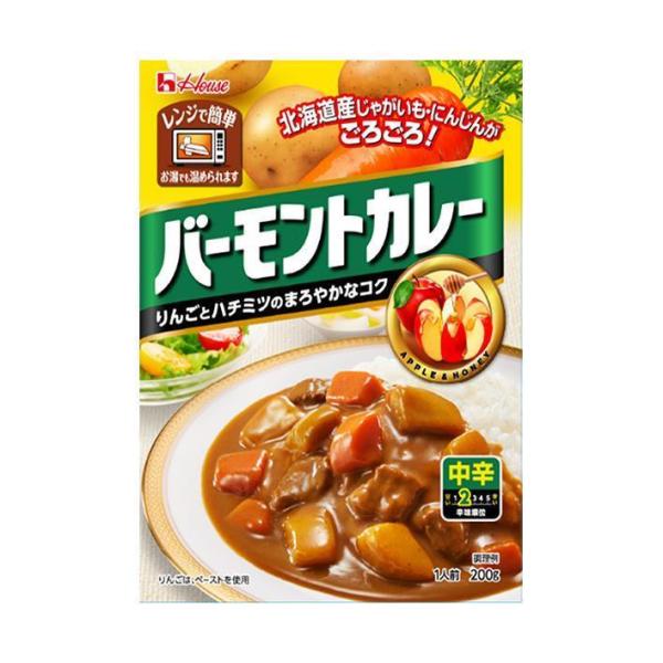 ハウス食品 バーモントカレー 中辛 200g×30個入×(2ケース)｜ 送料無料