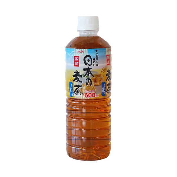 えひめ飲料 POM(ポン) 日本の麦茶 600mlペットボトル×24本入｜ 送料無料