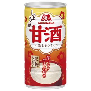送料無料 森永製菓 甘酒 しょうが 190g缶 30本入