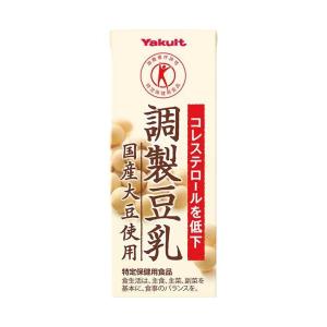 ヤクルト 調製豆乳 国産大豆使用【特定保健用食品 特保】 200ml紙パック×24本入｜ 送料無料｜nozomi-market