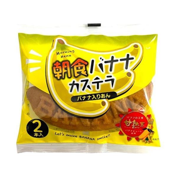山崎製パン 朝食バナナカステラ (2本入) 12袋入×(2ケース)｜ 送料無料