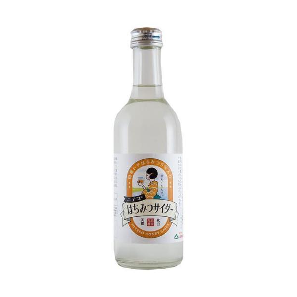 あきた美郷づくり ニテコはちみつサイダー 300ml瓶×24本入×(2ケース)｜ 送料無料