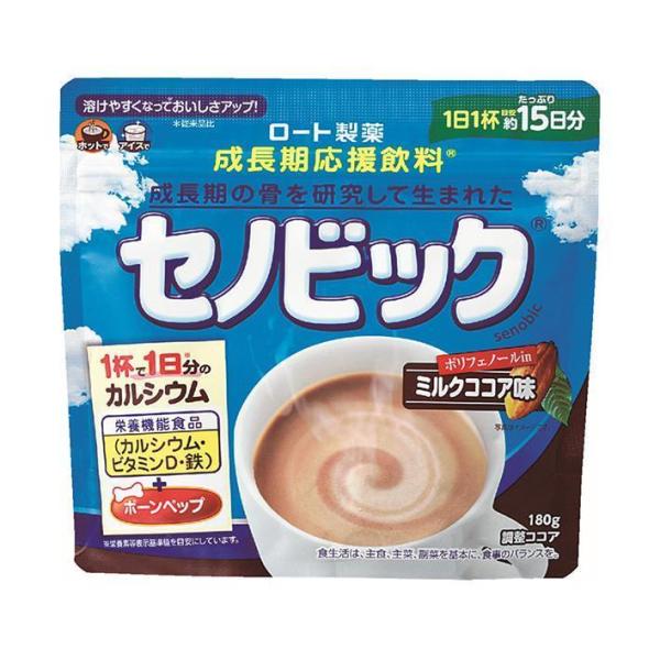 ロート製薬 セノビック ミルクココア味 180g袋×6袋入×(2ケース)｜ 送料無料