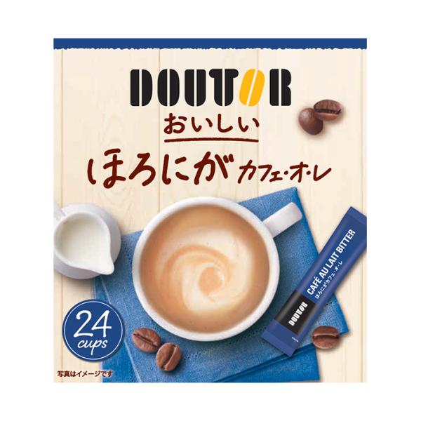 ドトールコーヒー おいしい ほろにがカフェオレ (7g×24P)×24箱入｜ 送料無料