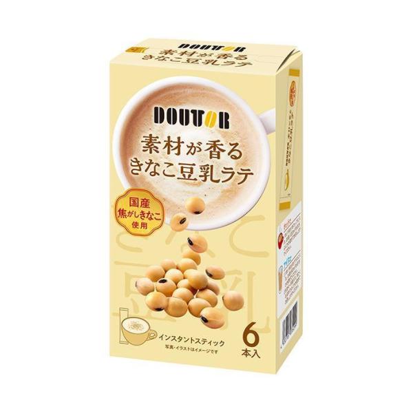 ドトールコーヒー 素材が香るきなこ豆乳ラテ (15g×6P)×36箱入｜ 送料無料
